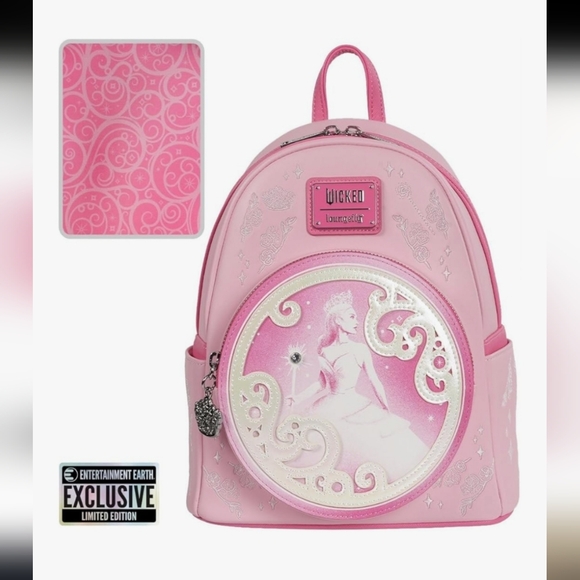 Loungefly Wicked Glinda Mini-Backpack - Entertainment Earth Exclusive - Picture 2 of 12